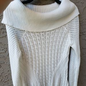Boutique white knit sweater size XL